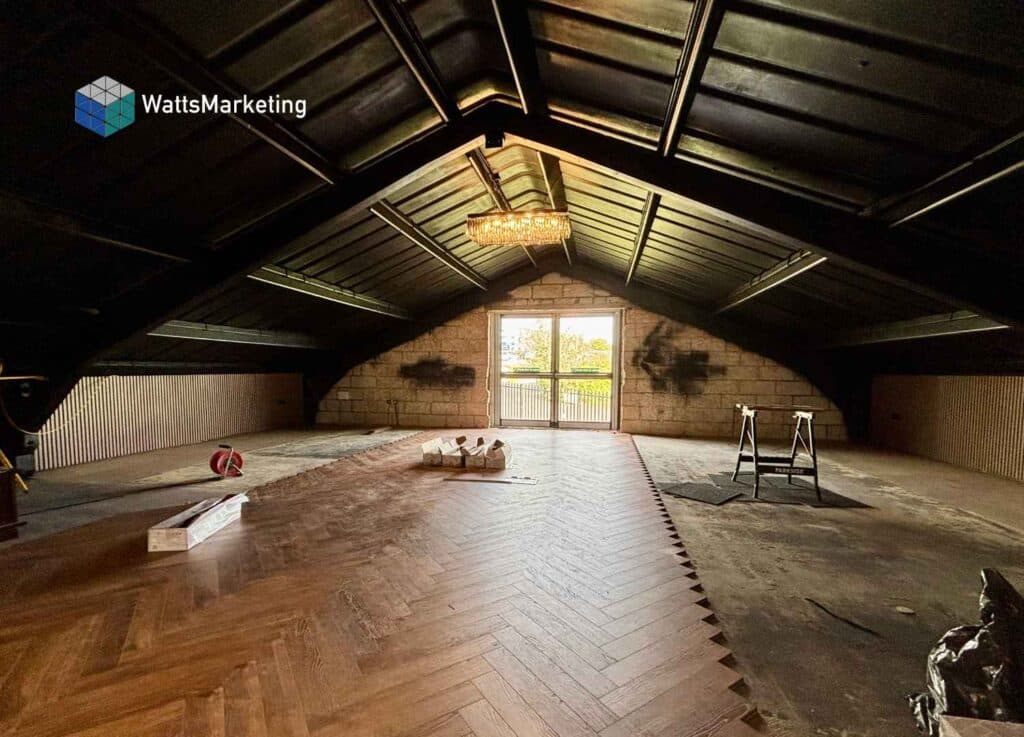 Watts Marketing Herringbone Floor
