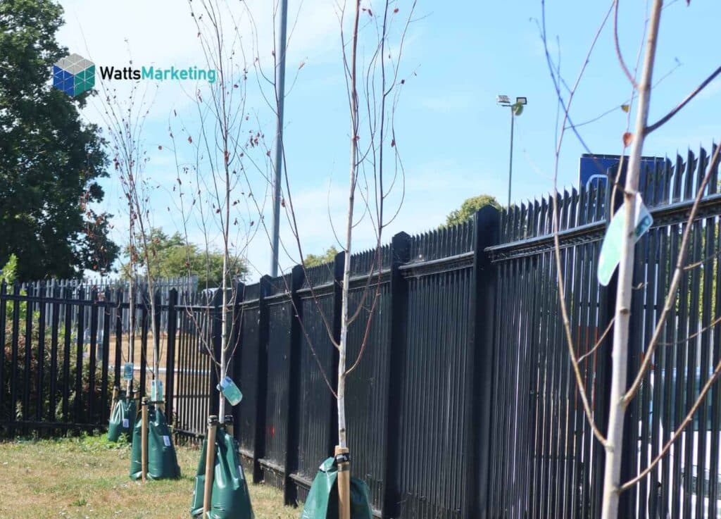 Watts Marketing fences installed